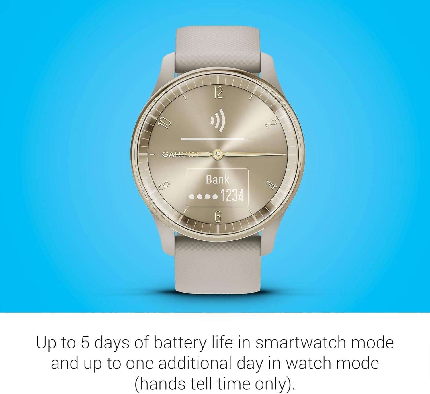 Garmin Vivomove Trend Stylish Activity Monitor Sports Watch French Grey