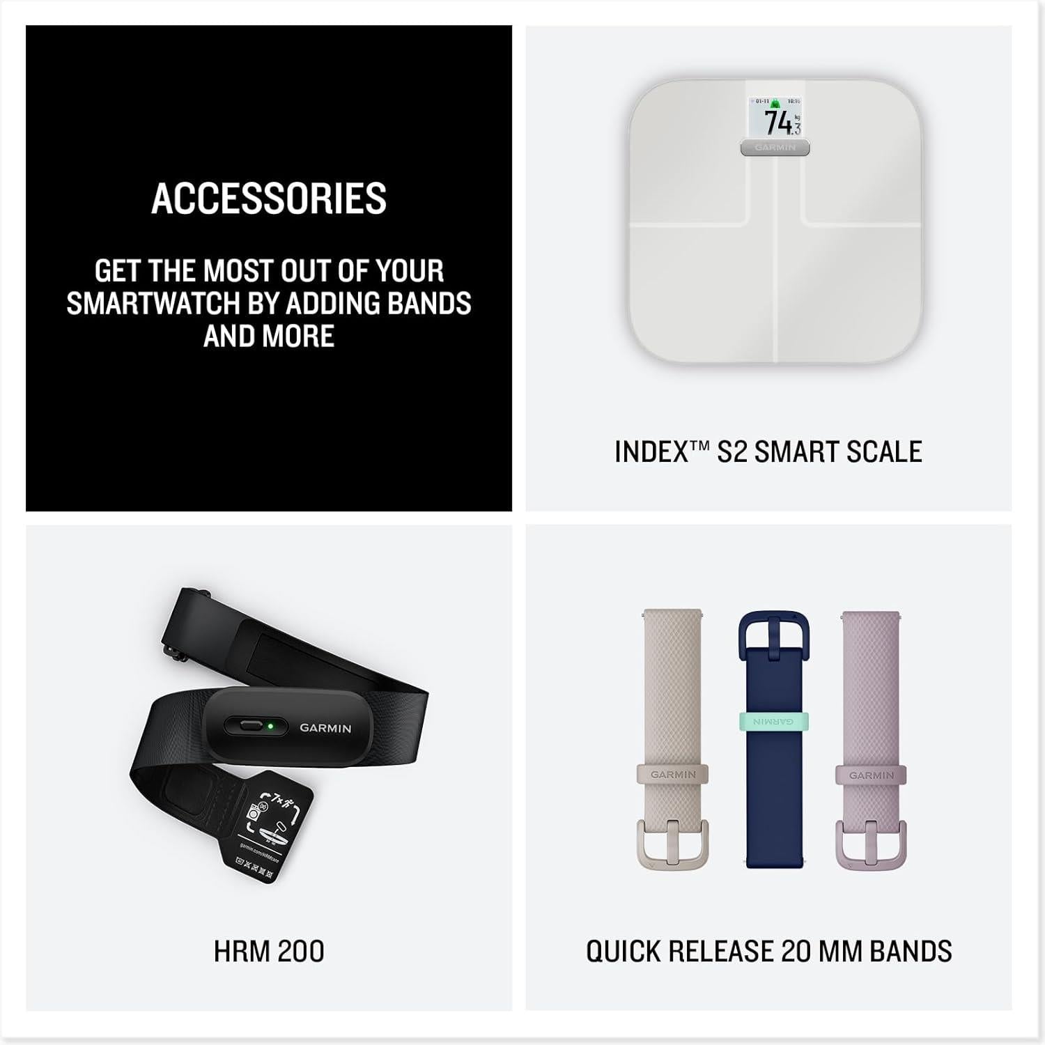 Garmin Vivoactive 6 GPS Smart Watch Sports Activity Monitor Pink Dawn Metallic