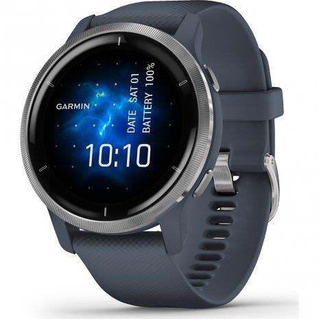 Garmin Venu 2 Smartwatch Heart Rate Monitor GPS Activity Watch AMOLED - Blue