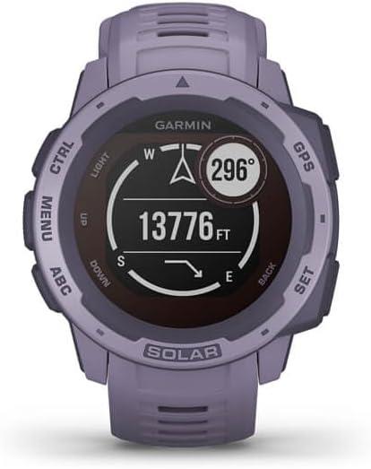 Garmin Instinct Solar Outdoor GPS Watch Orchid Newly Overhauled