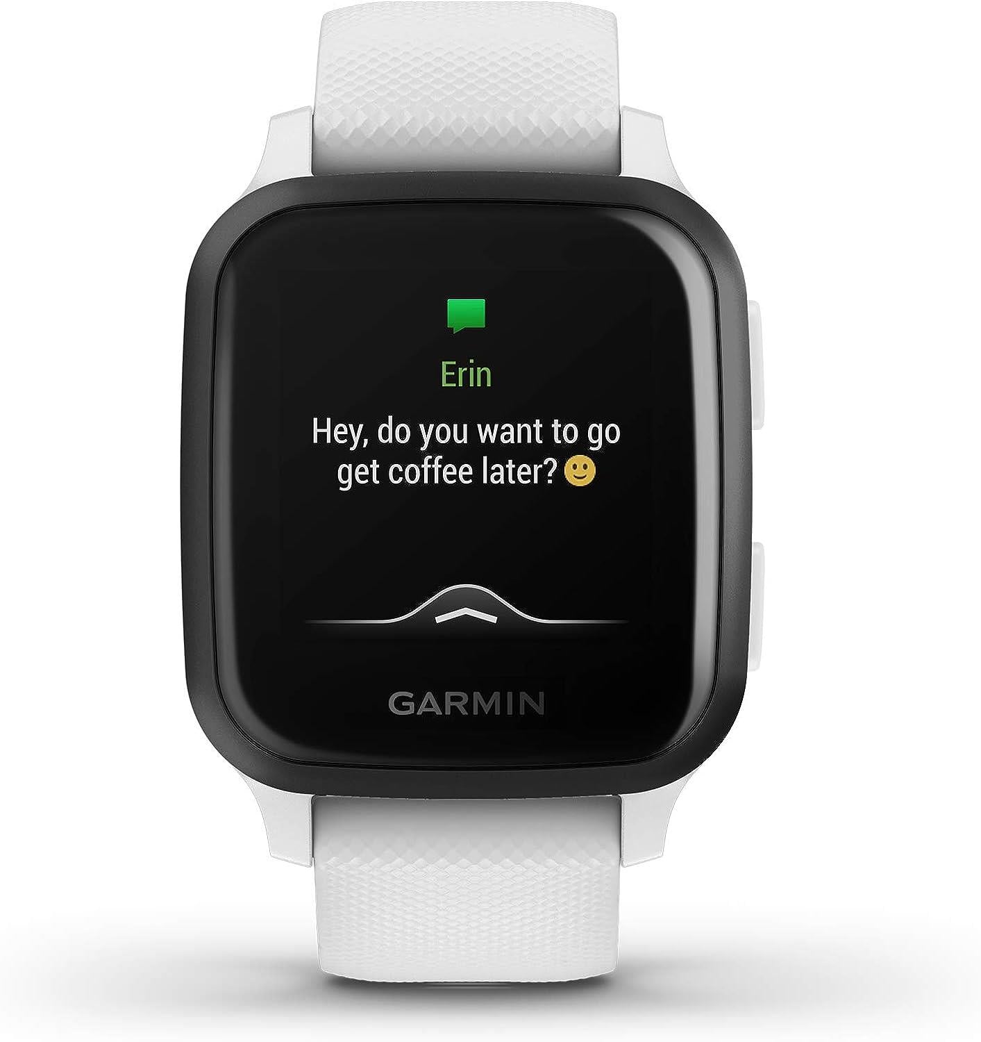 Garmin Venu Sq Music GPS Smartwatch Monitor Watch - White Newly Overhauled