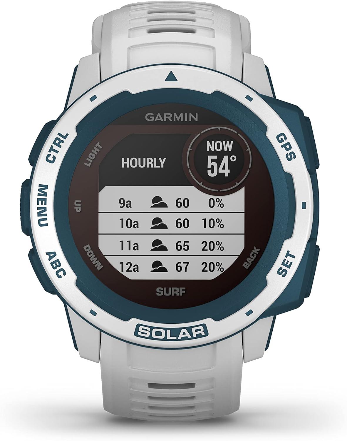 Garmin Instinct Solar Surf Edition GPS Watch - Cloudbreak Newly Overhauled