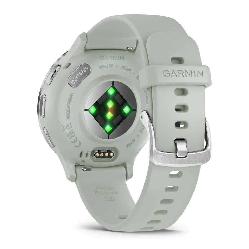 Garmin Venu 3s Music GPS Smartwatch Passivated - Sage Grey Newly Overhauled