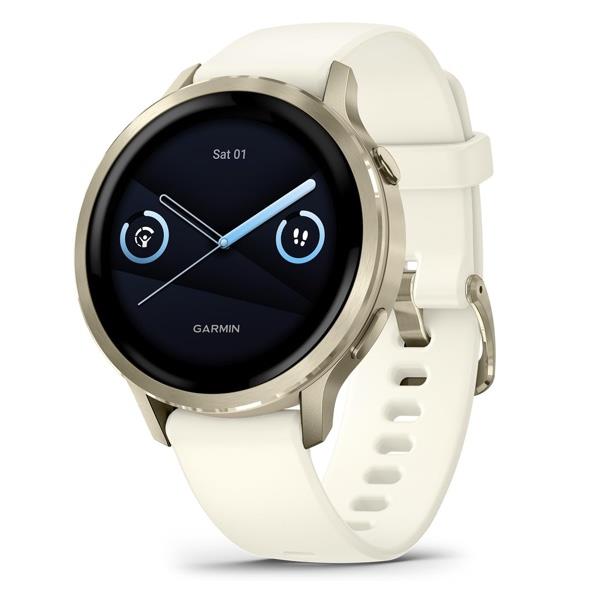 Garmin Venu 4 Premium GPS Sports Watch AMOLED Flashlight 41mm - Bone Lunar Gold