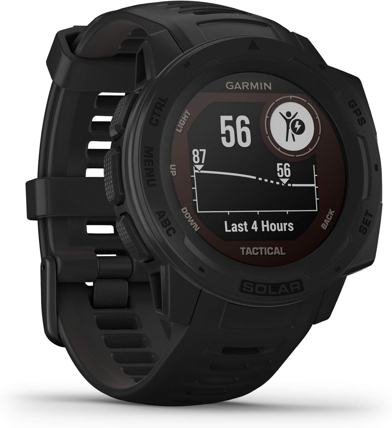 Garmin Instinct Solar Tactical Edition Rugged GPS Smart Watch - Black