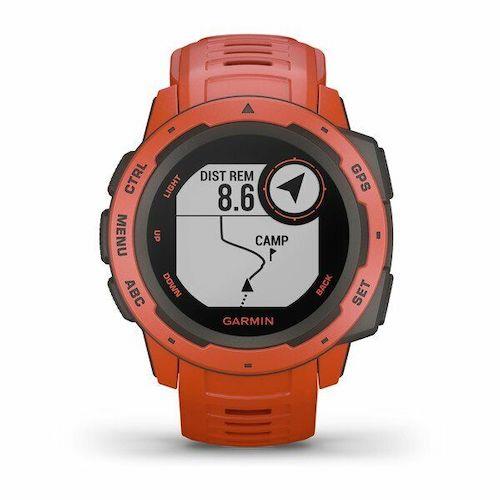 Garmin Instinct HRM GPS Multisport Smart Watch Red Newly Overhauled