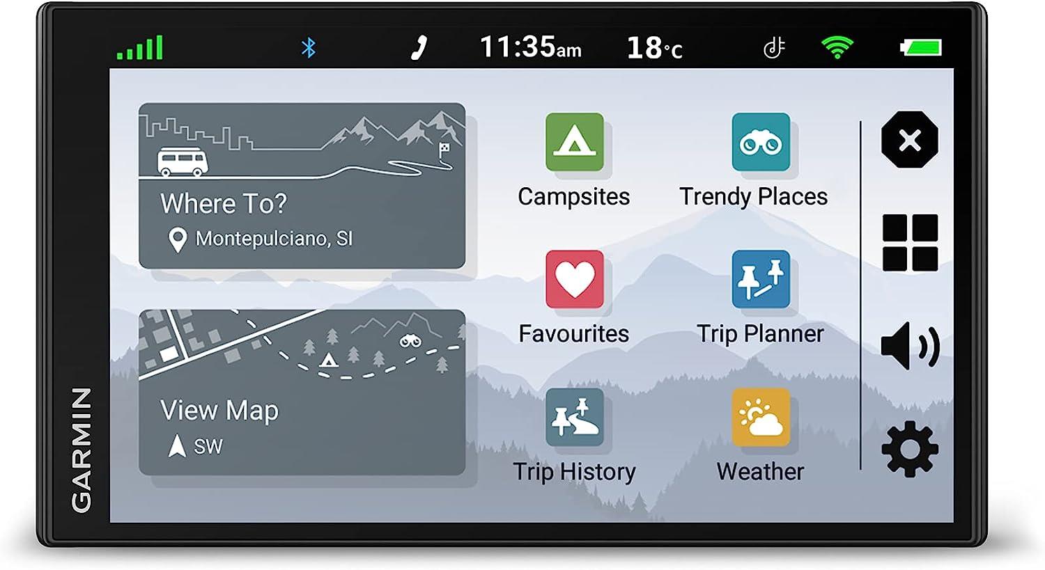 Garmin CamperVan MT-S UK & Europe Maps Traffic Camper Sat Nav Newly Overhauled