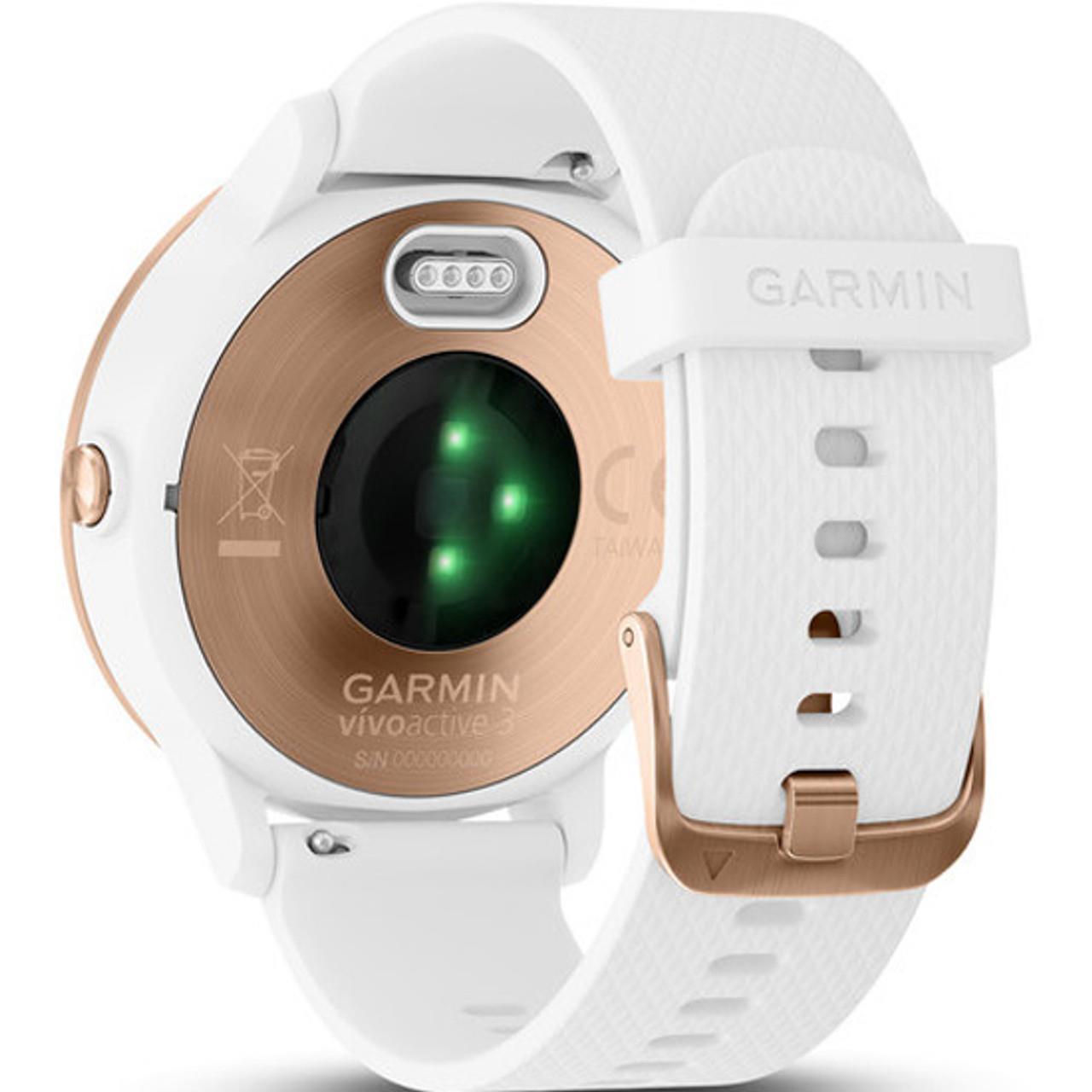 Garmin Vivoactive 3 HR GPS Multisport Smart Watch Rose Gold Newly Overhauled