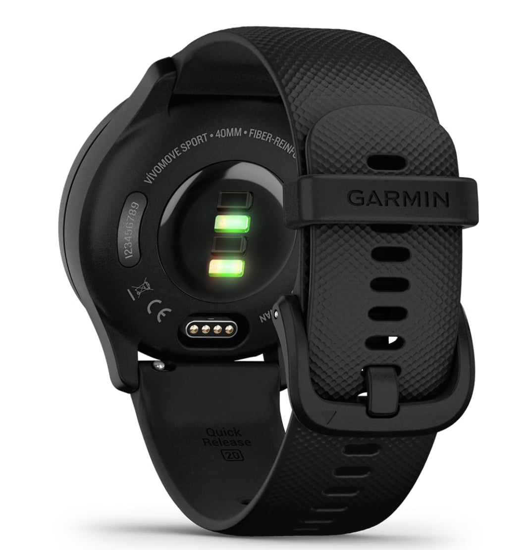 Garmin Vivomove Sport GPS Watch Activity Monitor Sport Tracking Black Newly Overhauled