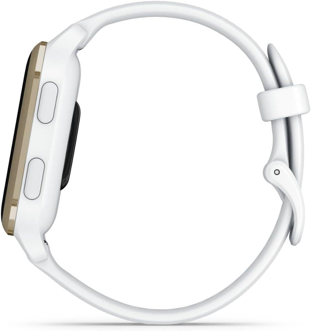 Garmin Venu Sq 2 GPS Smart Watch Activity Monitor AMOLED - White Cream Gold