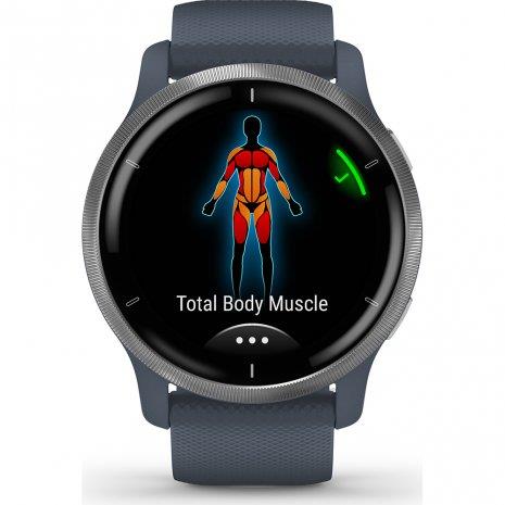 Garmin Venu 2 Smartwatch Heart Rate Monitor GPS Activity Watch AMOLED - Blue