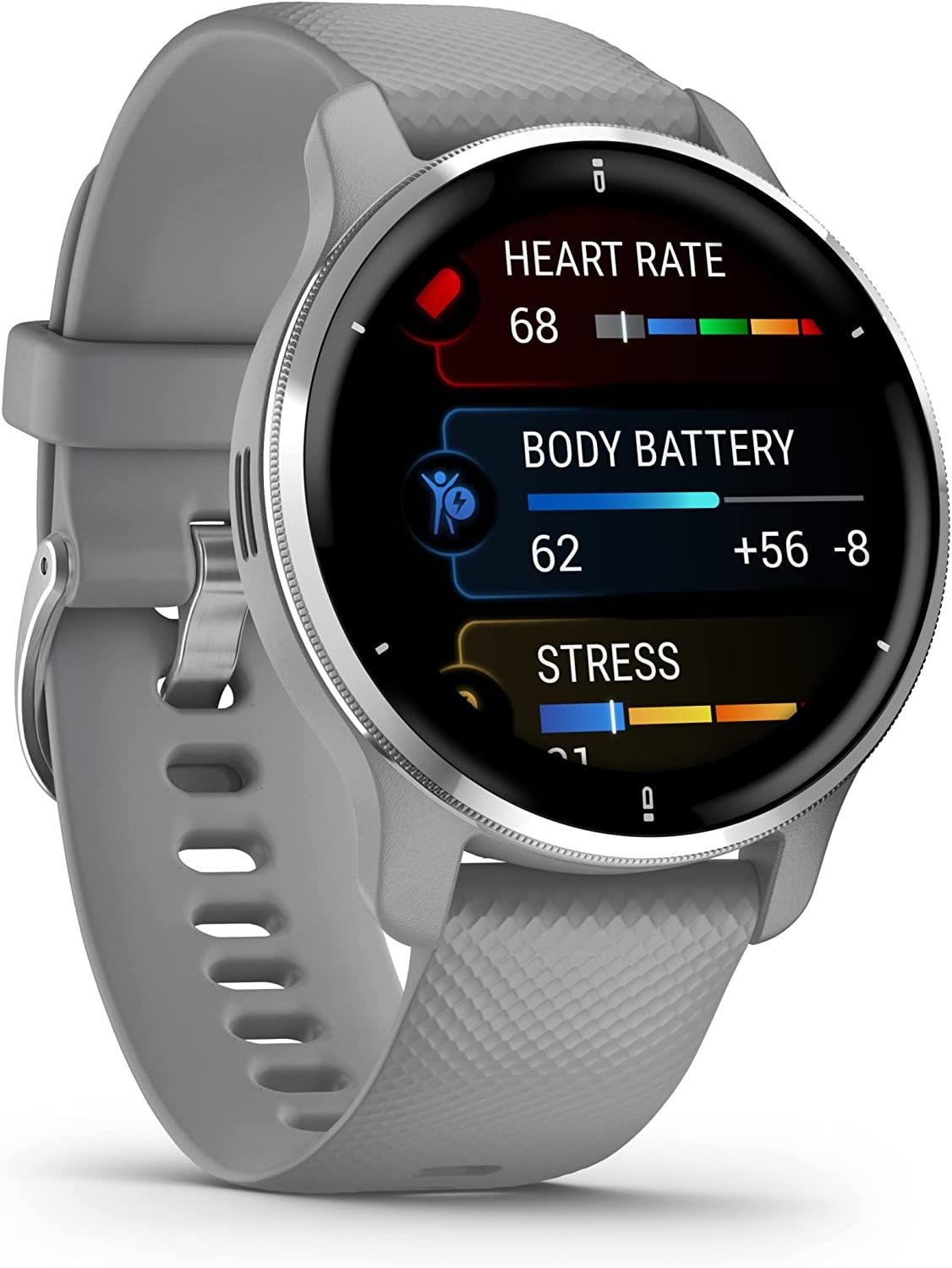 Garmin Venu 2 Plus GPS Smart Watch Heart Rate Activity Monitor - Grey Newly Overhauled