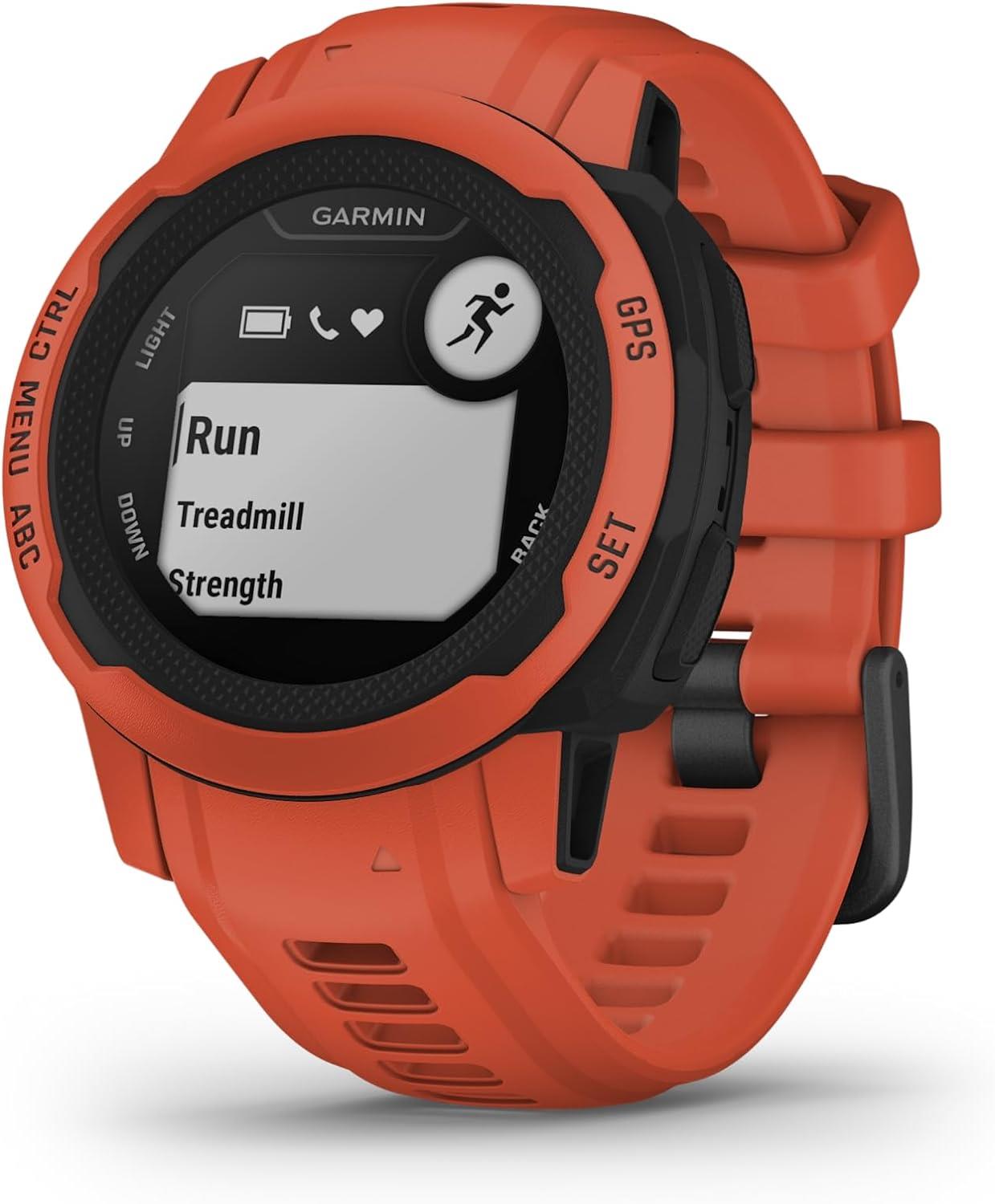 Garmin Instinct 2S Rugged GPS Smartwatch Heart Rate Monitor Poppy Newly Overhauled