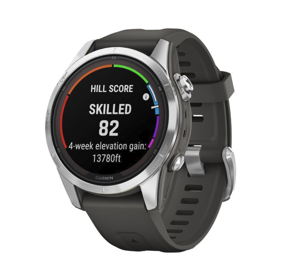 Garmin Fenix 7S Pro Solar Multisport GPS Watch Graphite Grey - Silver