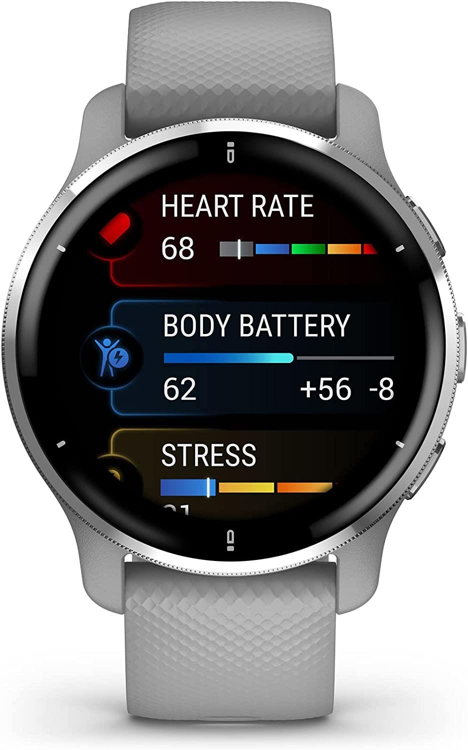 Garmin Venu 2 Plus GPS Smart Watch Heart Rate Activity Monitor - Grey Newly Overhauled