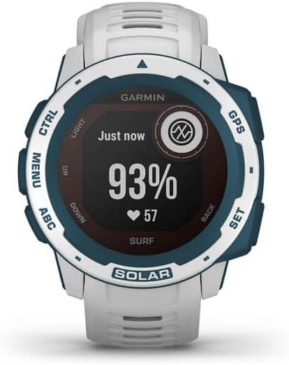 Garmin Instinct Solar Surf Edition GPS Watch - Cloudbreak Newly Overhauled