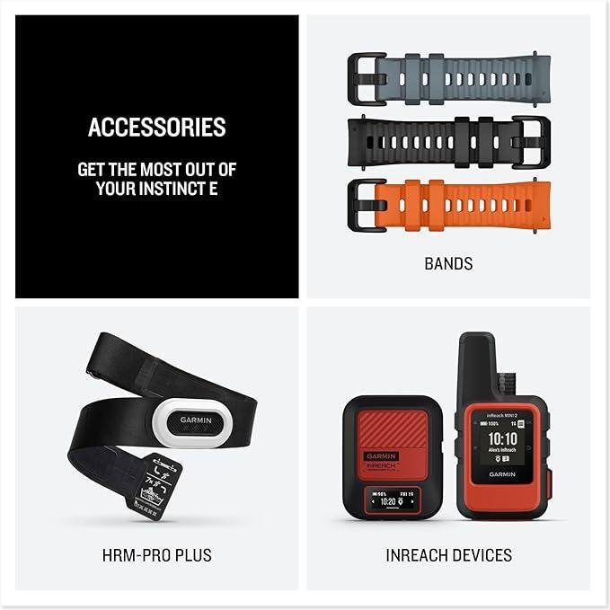 Garmin Instinct E Rugged GPS Heart Rate Monitor Smartwatch Electric Lime - 40MM