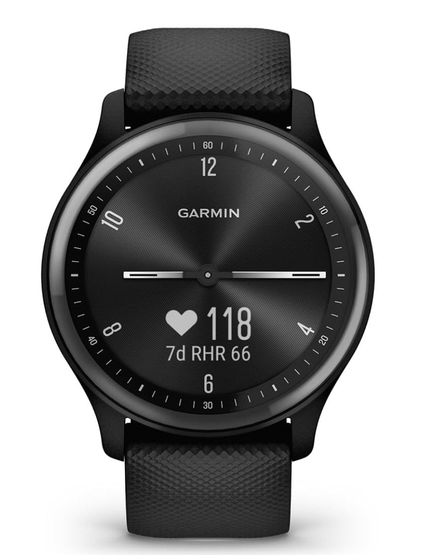 Garmin Vivomove Sport GPS Watch Activity Monitor Sport Tracking Black Newly Overhauled