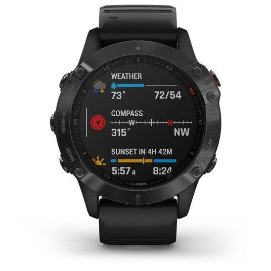 Garmin Fenix 6 Pro Sapphire Carbon Grey DLC GPS Watch Newly Overhauled