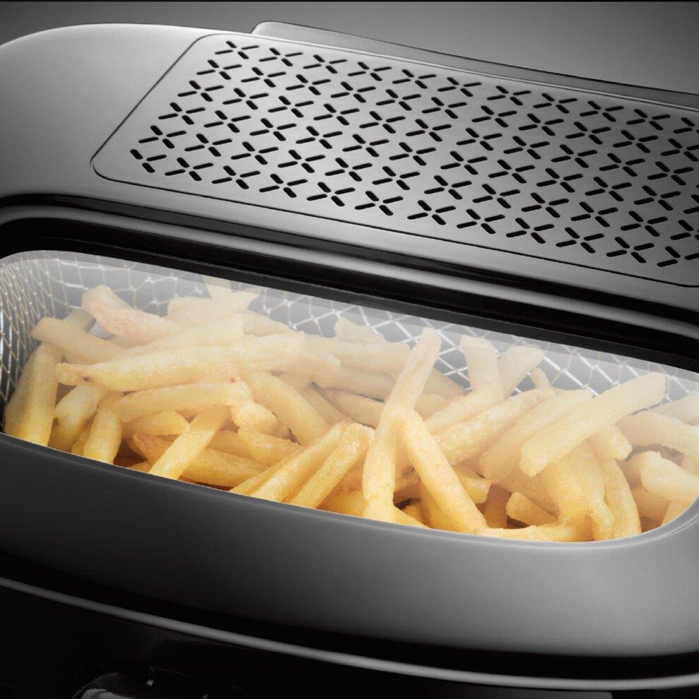 Russell Hobbs Maxi Deep Fryer 2.5L Oil 1Kg Food Capacity Black - 24570