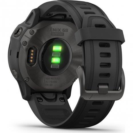 Garmin Fenix 6S Sapphire Carbon Grey DLC GPS Triathlon Watch - Newly Overhauled