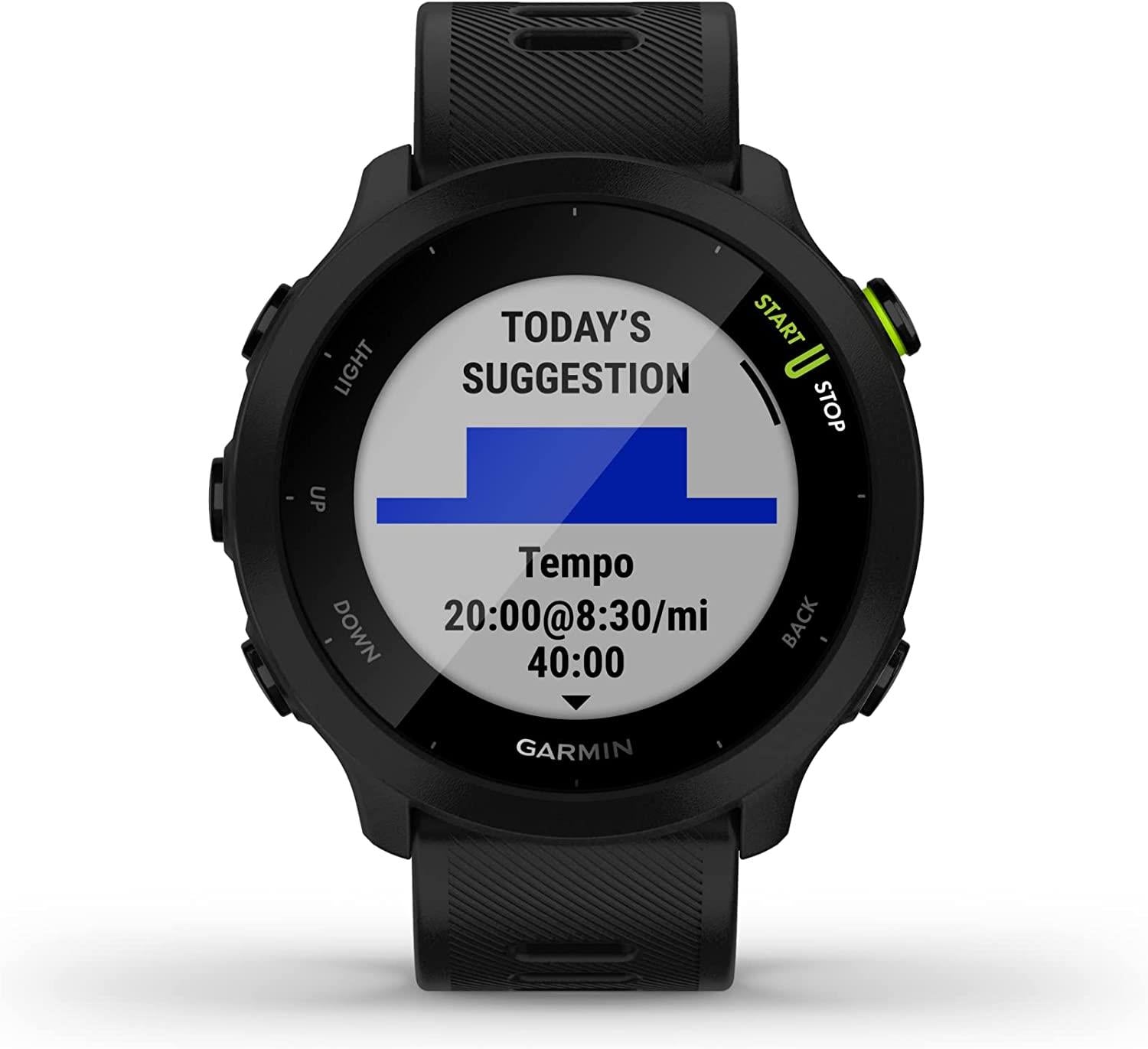 Garmin Forerunner 55 GPS Running Smartwatch Fitness Tracker - Black Newly Overhauled