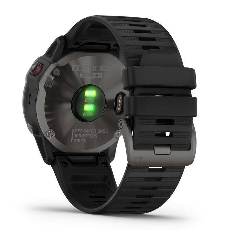 Garmin Fenix 6X Pro Solar Titanium Carbon Heart Rate Monitor GPS Watch Newly Overhauled