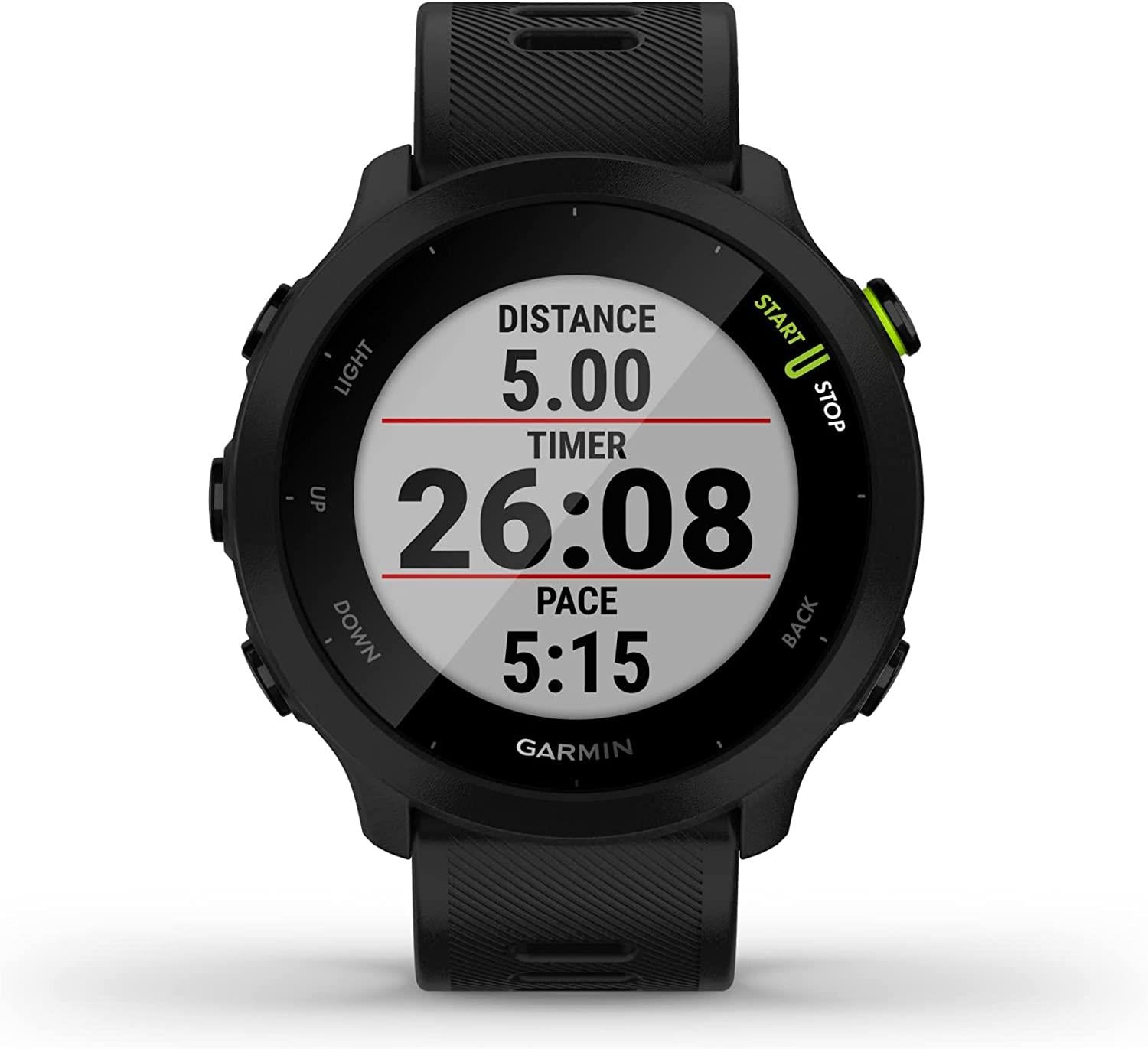 Garmin Forerunner 55 GPS Running Smartwatch Fitness Tracker - Black Newly Overhauled