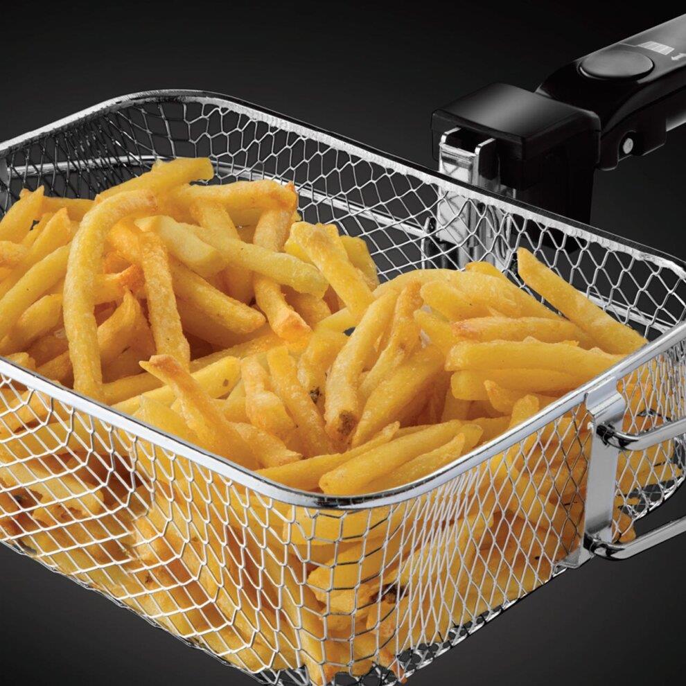 Russell Hobbs Maxi Deep Fryer 2.5L Oil 1Kg Food Capacity Black - 24570