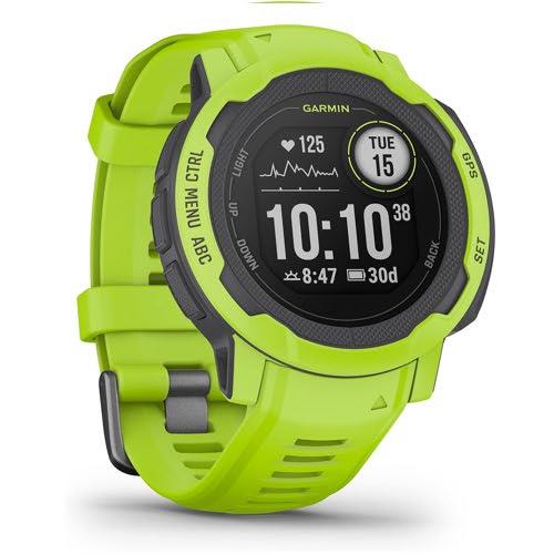 Garmin Instinct 2 Rugged GPS Watch HRM Electric Lime Newly Overhauled