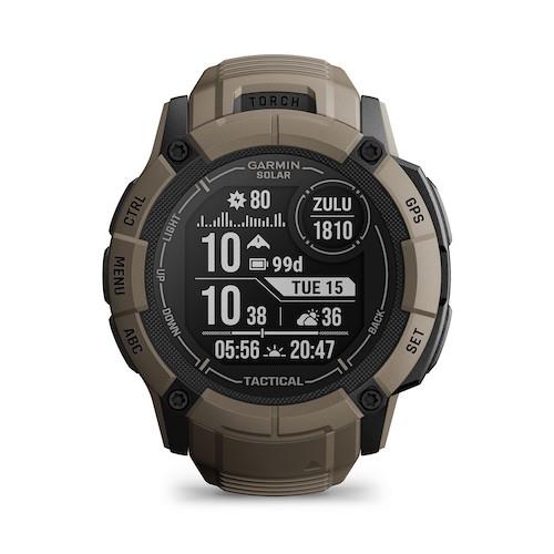 Garmin Instinct 2X Solar Tactical Edition Rugged GPS Smartwatch - Coyote Tan Newly Overhauled