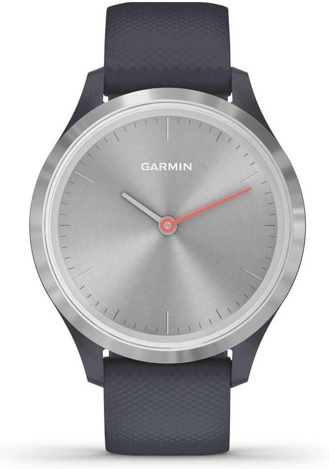 Garmin Vivomove 3S Smart GPS Watch Activity Tracker Silver Granite Blue Newly Overhauled