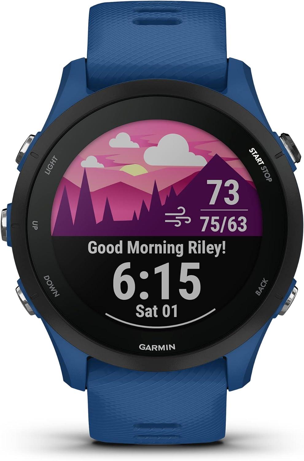 Garmin Forerunner 255 Running GPS Sports Watch Blue Newly Overhauled