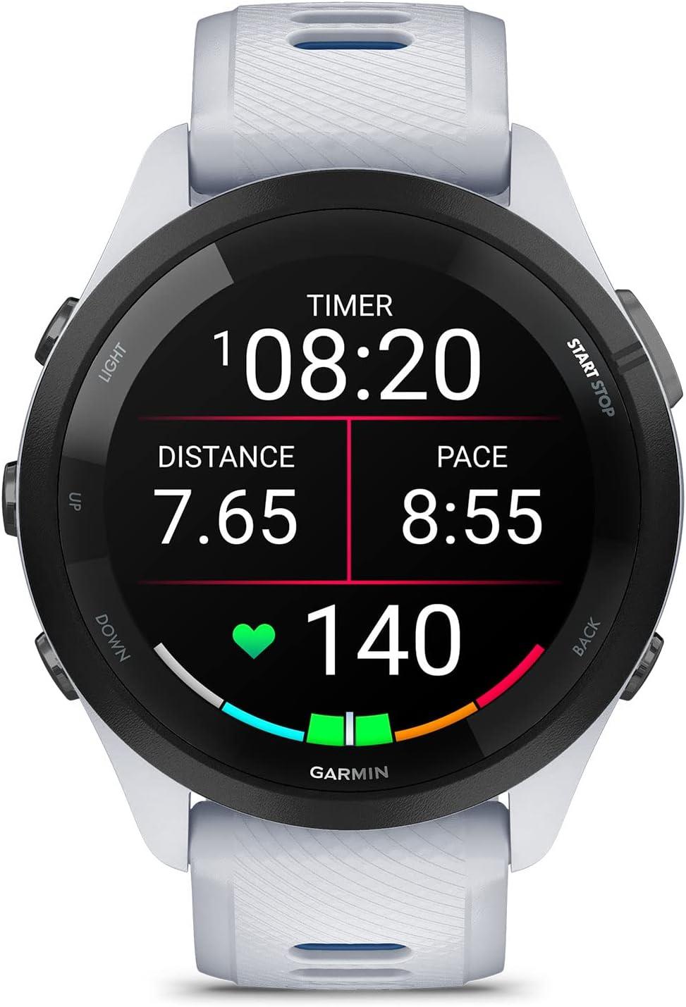 Garmin Forerunner 265 Music Running Smartwatch Heart Rate Monitor - Whitestone