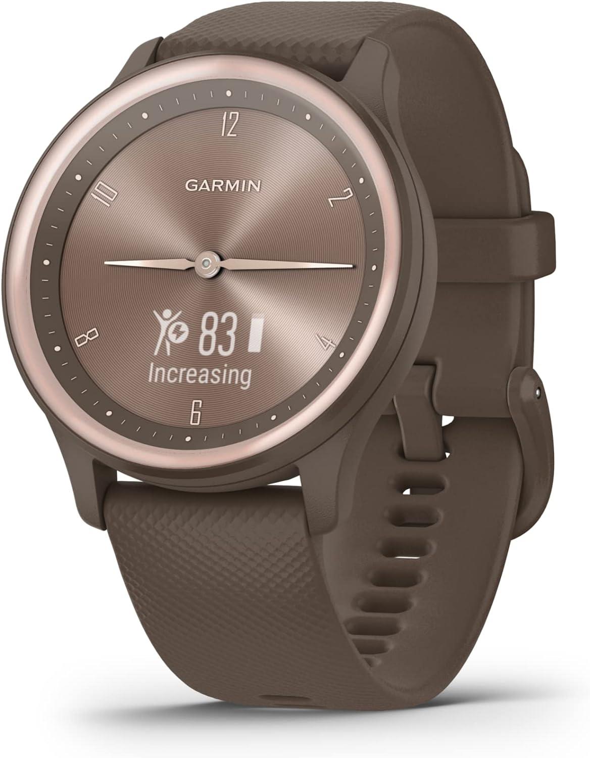 Garmin Vivomove Sport GPS Watch Monitor Cocoa Newly Overhauled