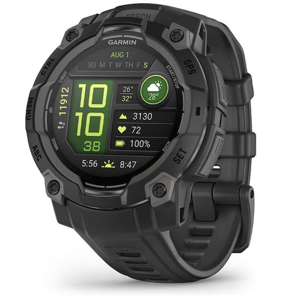 Garmin Instinct 3 Rugged GPS Sports Watch AMOLED Screen 45mm - Black
