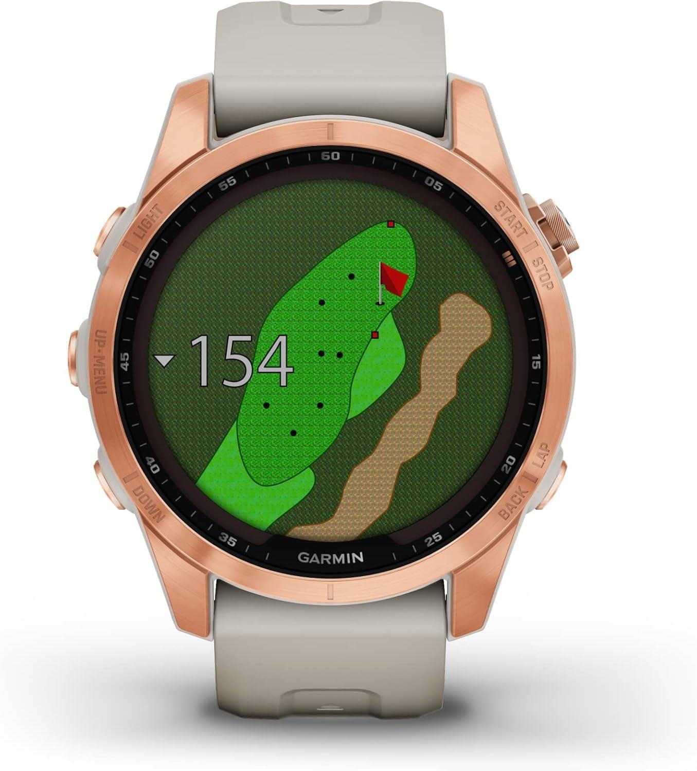 Garmin Fenix 7s Solar Multisport GPS Watch Heart Rate Monitor - Rose Gold
