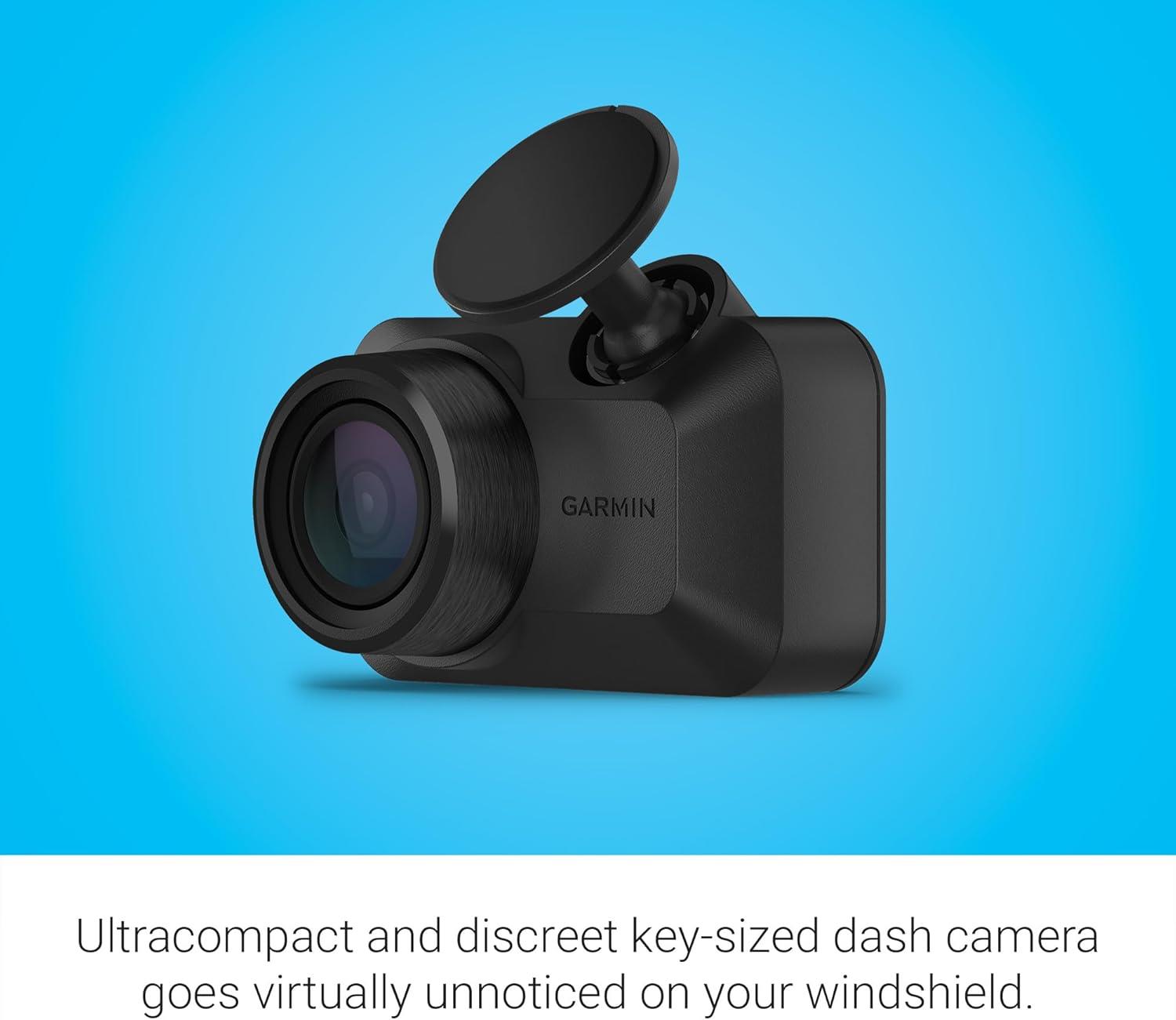 Garmin Dash Cam Mini 3 Ultracompact 1080p HD Dash Camera 140 Degree View