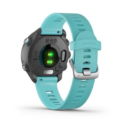 Garmin Forerunner 245 Music GPS Running Watch with Heart Rate Monitor - Aqua