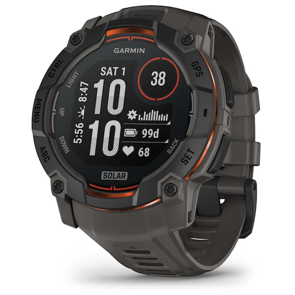 Garmin Instinct 3 Solar Rugged GPS Sports Watch AMOLED Screen 50mm - Black