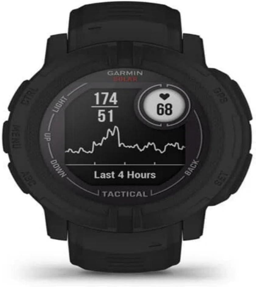 Garmin Instinct 2 Solar Tactical Edition Rugged GPS HRM Watch - Black Newly Overhauled