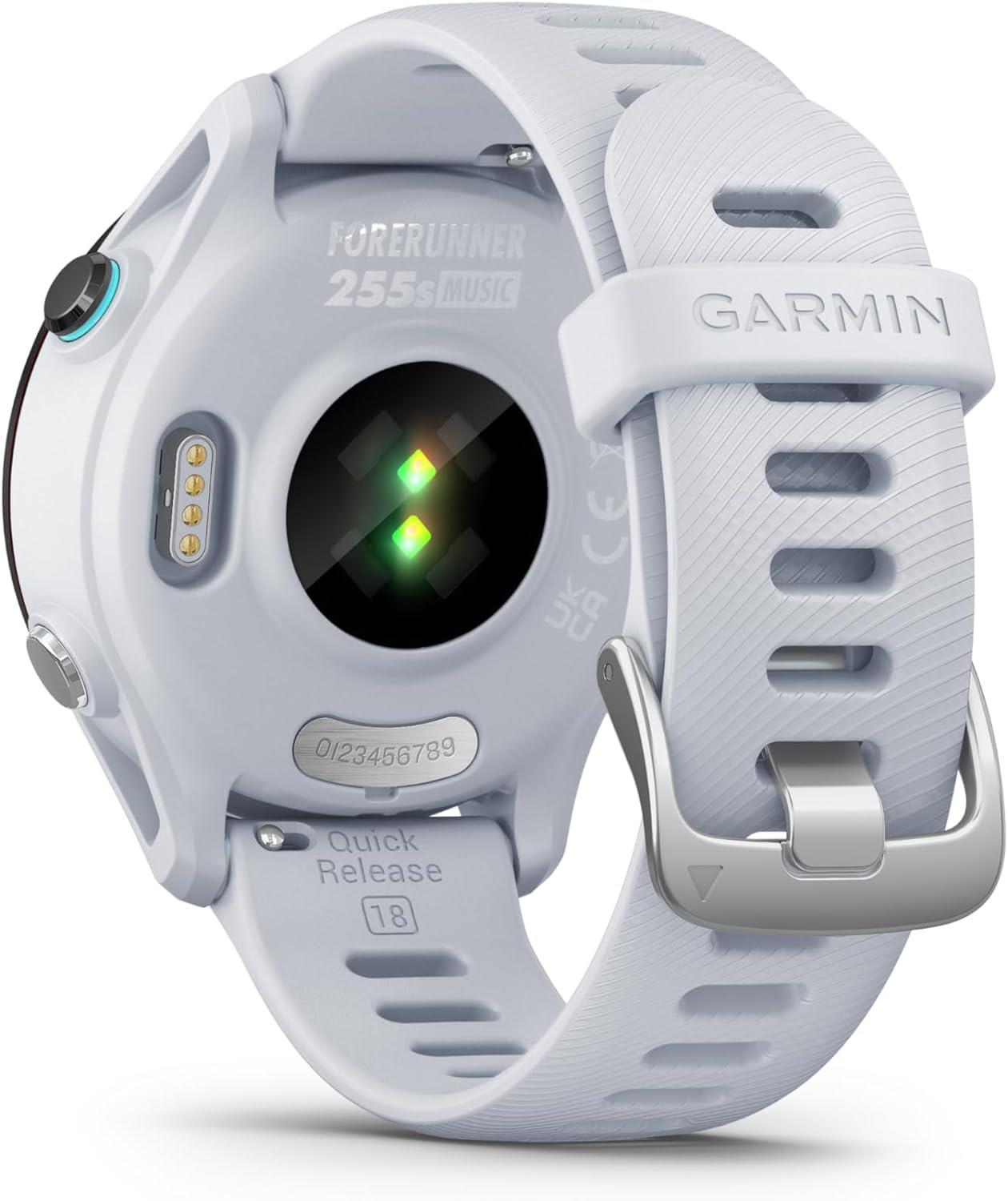 Garmin Forerunner 255s Music GPS Sports Watch White Newly Overhauled