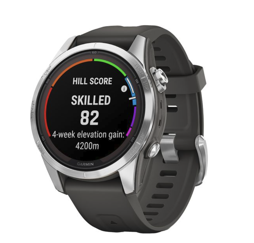 Garmin Fenix 7S Pro Solar Multisport GPS Watch Graphite Grey - Silver