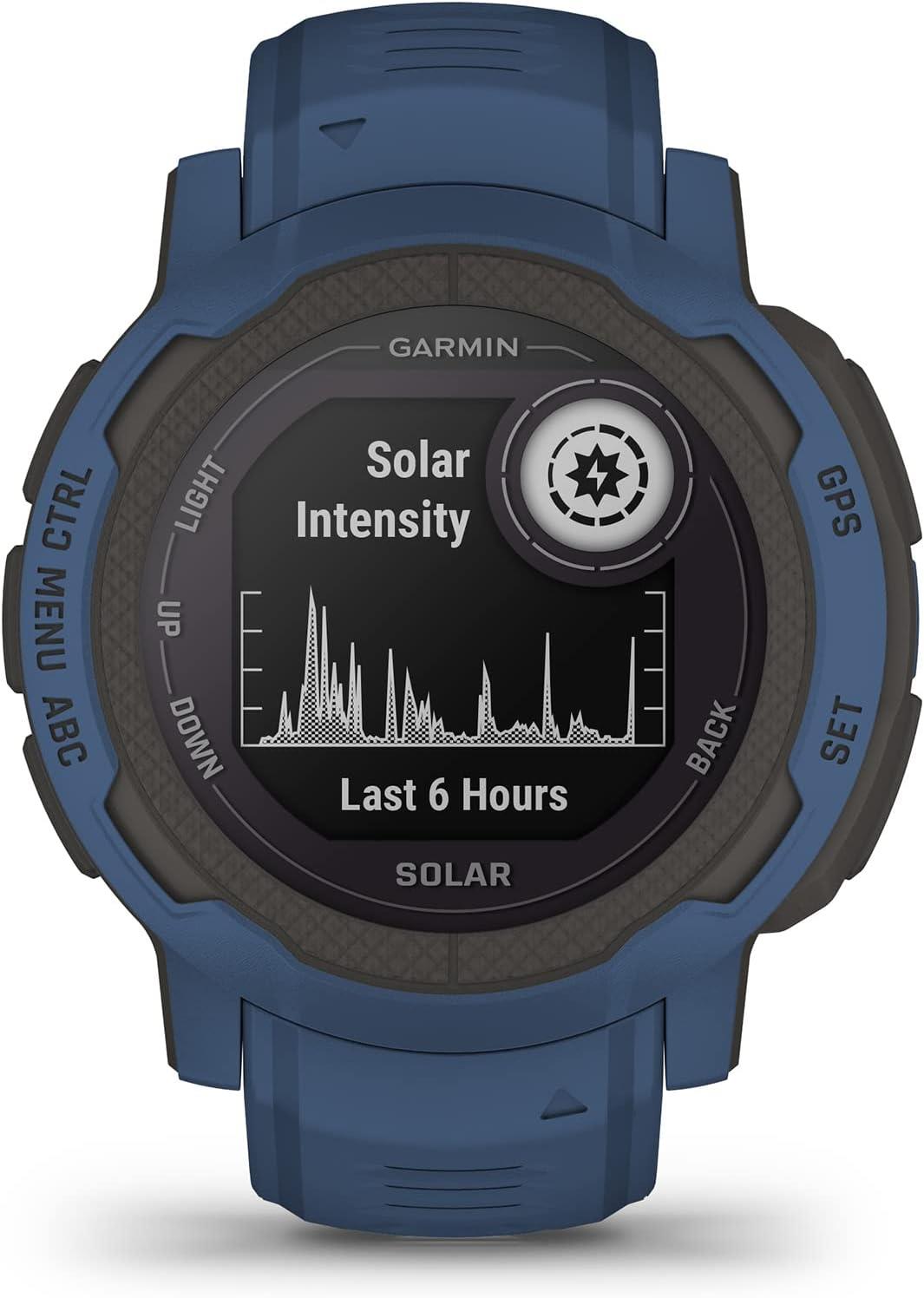 Garmin Instinct 2 Solar Edition GPS HRM Watch - Tidal Blue Newly Overhauled