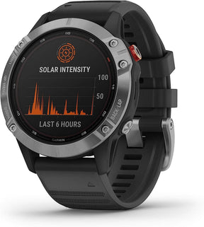 Garmin Fenix 6 Solar Silver Heart Rate Monitor GPS Sports Watch