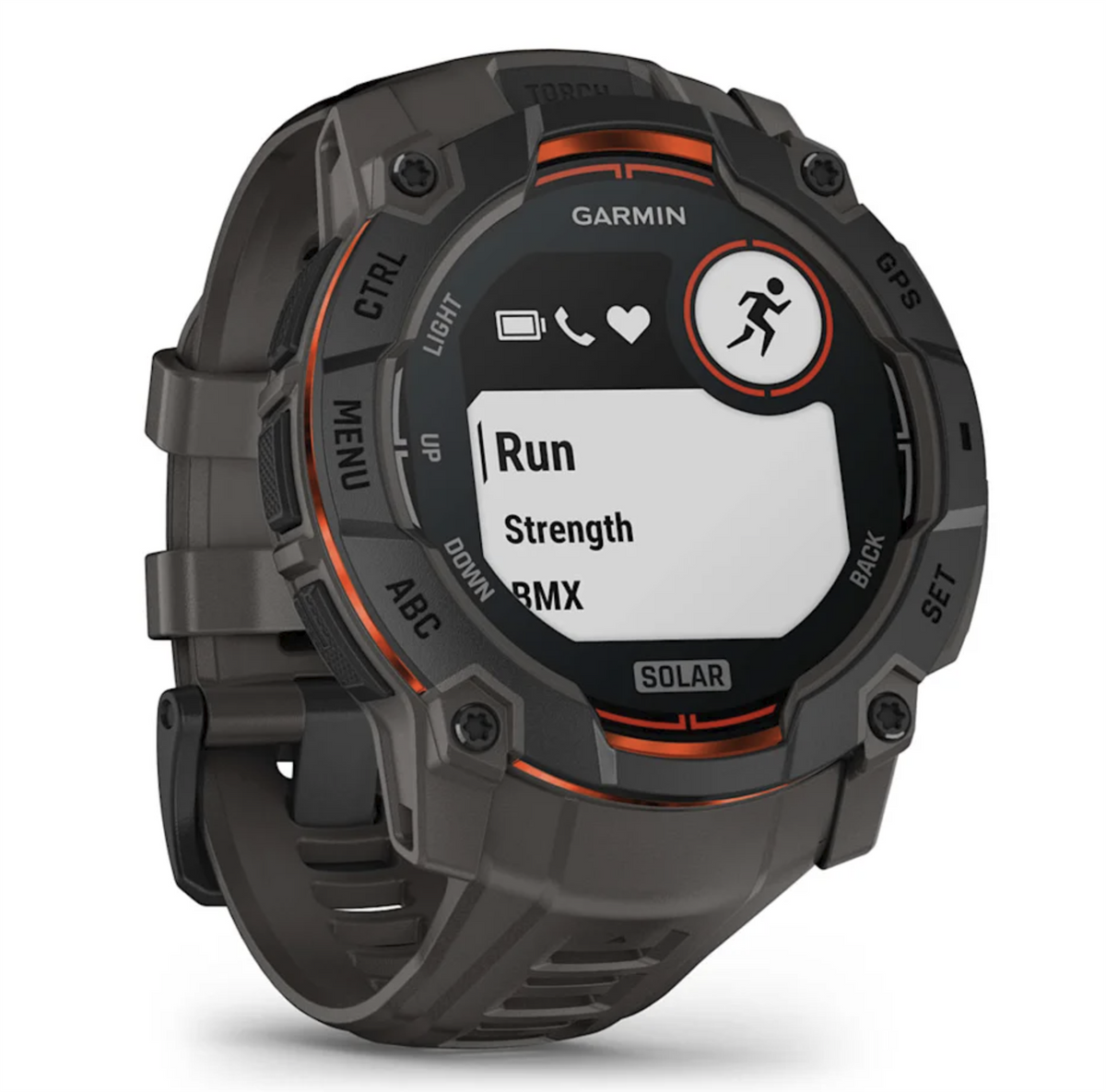 Garmin Instinct 3 Solar Rugged GPS Sports Watch AMOLED Screen 50mm - Black