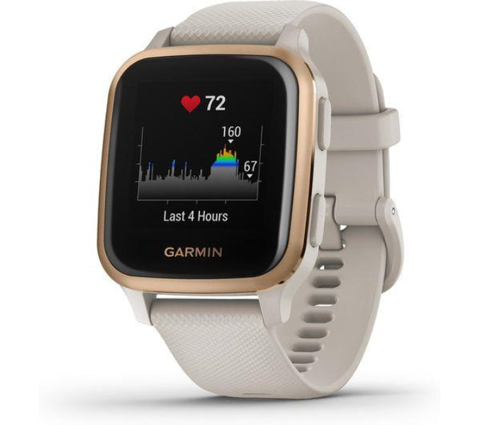 Garmin Venu Sq Music Edition GPS Smartwatch Activity Monitor Watch - Light Sand Gold