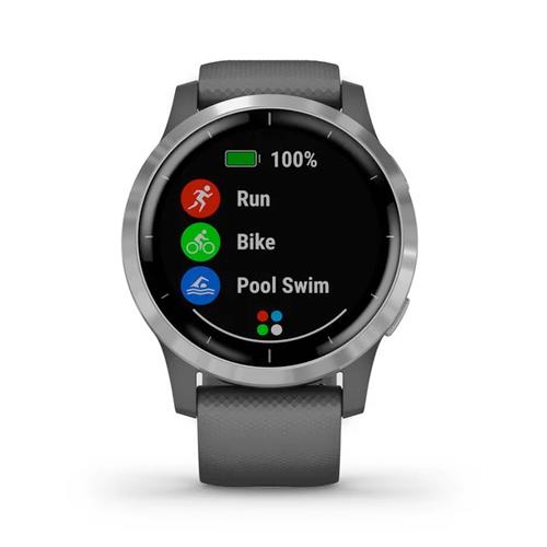 Garmin Vivoactive 4 Multisport HR GPS Sports Watch - Shadow Grey