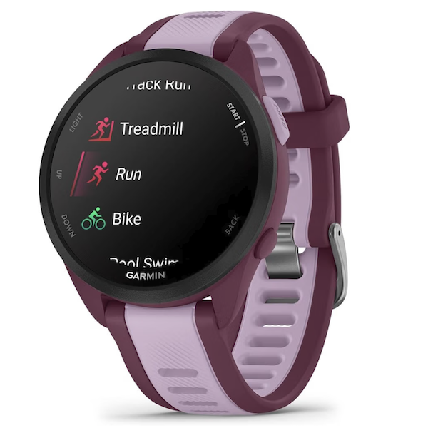 Garmin Forerunner 165 Music Running Smartwatch GPS Heart Rate - Berry Lilac