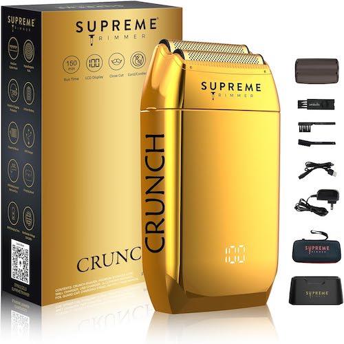 Supreme Trimmer Crunch Foil Shaver Electric Razor Waterproof STF602 - Gold